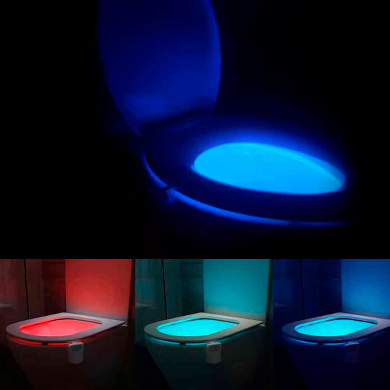 Toilet LED-lys (8 forskellige farver)