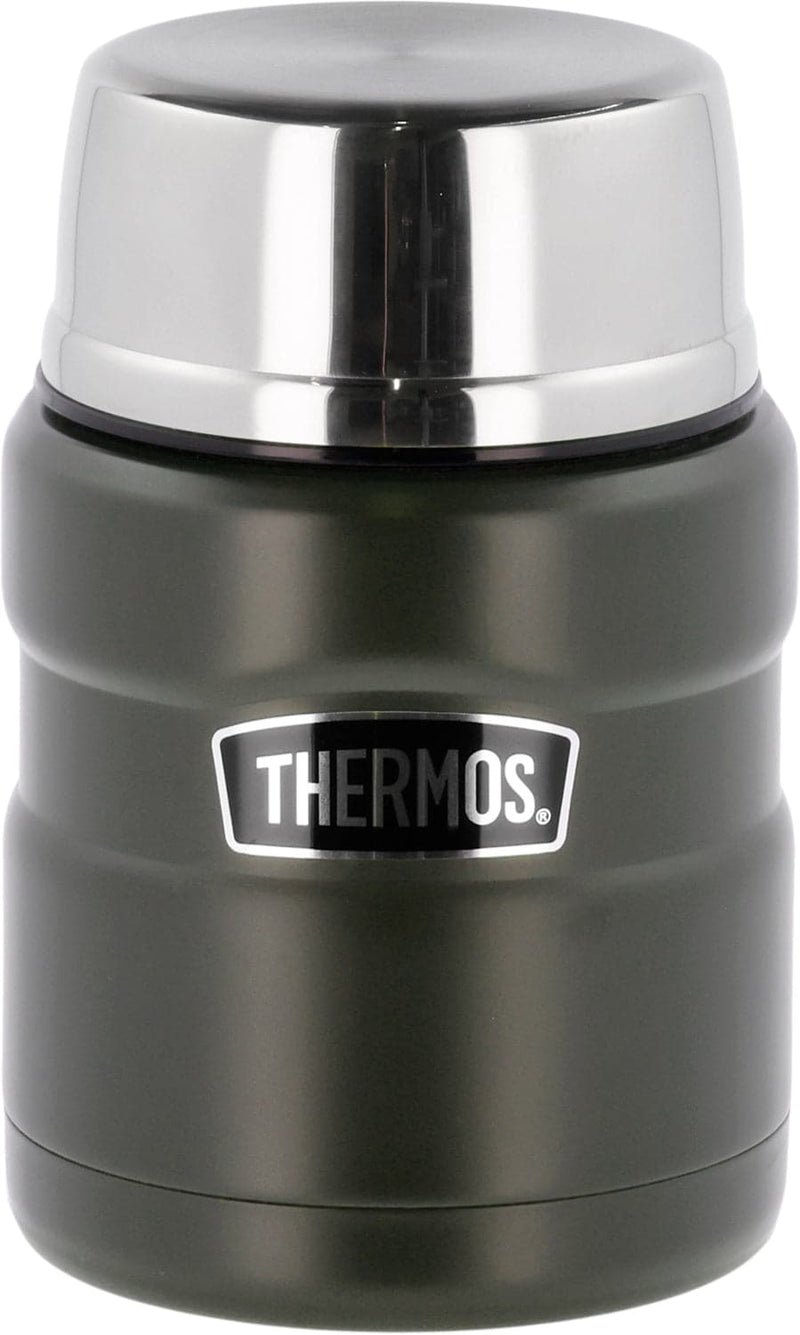 Se Thermos Madtermoflaske Stainless King 470 ml Army Str L:9.5cm B:9.5cm H:14.2cm - Madkasser Stål ❤ Stort online udvalg i Thermos ❤ Meget billig fragt og hurtig levering: 1 - 2 hverdage - Varenummer: MGS-S12751964 og barcode / Ean: 5010576341570 på lager - Udsalg på Bolig - Køkkenudstyr - Opbevaring - Madkasser Spar op til 57% - Over 785 kendte brands på udsalg