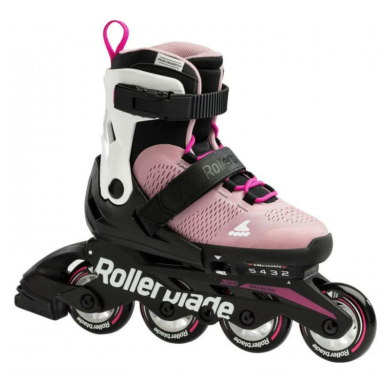 Se Rollerblade Microblade G Inline Rulleskøjte Pink/Hvid 36.5-40.5 ✔ Kæmpe udvalg i  Rollerblade ✔ Hurtig levering: 1 - 2 Hverdage samt billig fragt - Varenummer: JUCO-07101900_t93_36-5_40-5 og barcode / Ean: &