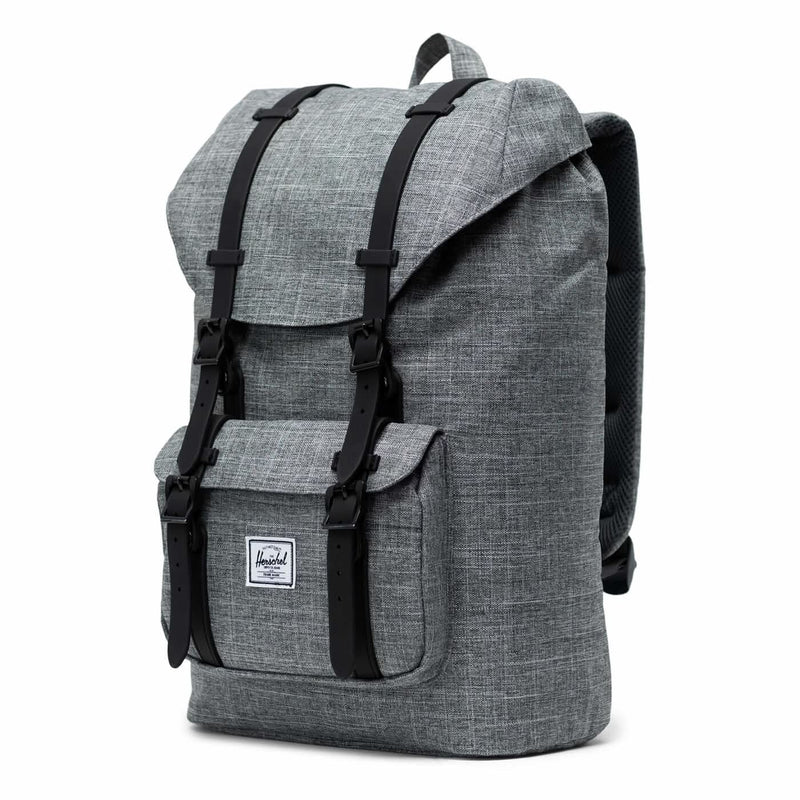 Se Herschel Little America Rygsæk Raven Crosshatch/Black 17L 17L ✔ Kæmpe udvalg i  Herschel ✔ Hurtig levering: 1 - 2 Hverdage samt billig fragt - Varenummer: JUCO-10020-00919 og barcode / Ean: &