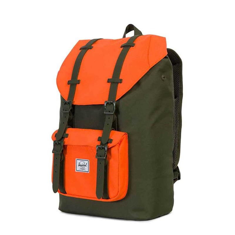 Se Herschel Little America Rygsæk Forest Night/Vermillion Orange 17L 17L ✔ Kæmpe udvalg i  Herschel ✔ Hurtig levering: 1 - 2 Hverdage samt billig fragt - Varenummer: JUCO-10020-01574 og barcode / Ean: &