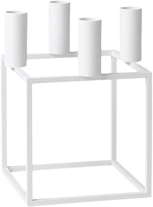 Se Audo Copenhagen Kubus 4, Candle Holder, White Str B: 14 x H: 14 cm. - Kronelysestager Messing ✔ Kæmpe udvalg i Audo Copenhagen ✔ Hurtig levering: 1 - 2 Hverdage samt billig fragt - Varenummer: MGS-S00187998 og barcode / Ean: &