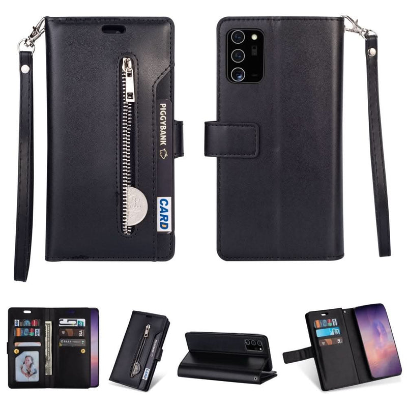 Se Samsung Galaxy Note 20 Ultra / Ultra 5G - Læder cover / pung - Udvendig lomme med lynlås - Sort ❤ Kæmpe udvalg i Capida ❤ Hurtig levering: 1 - 2 Hverdage samt billig fragt - Varenummer: CPD-V33101229052A og barcode / Ean: på lager - Udsalg på Mobil tilbehør Spar op til 59% - Over 1354 design mærker på udsalg