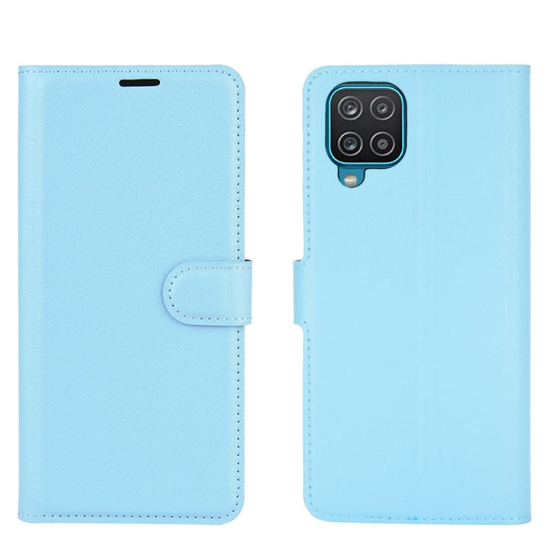 Samsung Galaxy A12 - Læder cover / pung - Blå