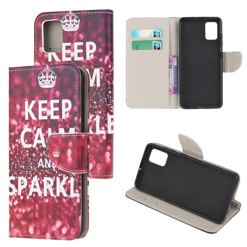 Samsung Galaxy A52s 5 G / A52 5G / A52 - Læder cover / pung - Med printet Design - Keep Calm