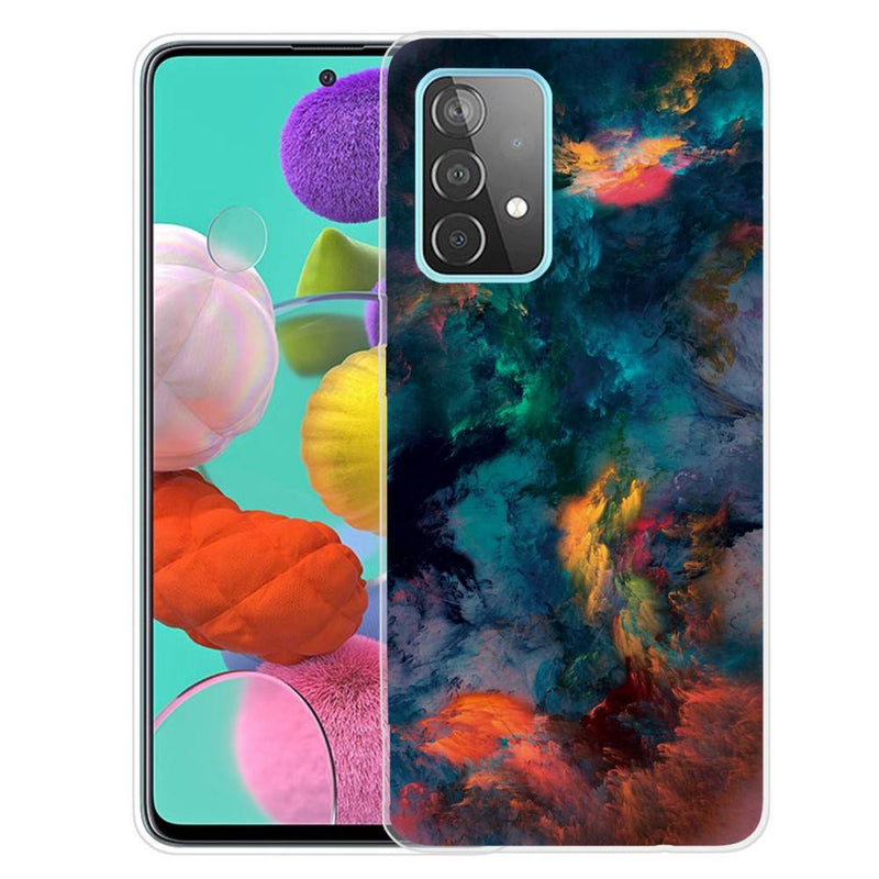 Samsung Galaxy A72 - Gummi cover - med Printet Design - Stjernehimmel