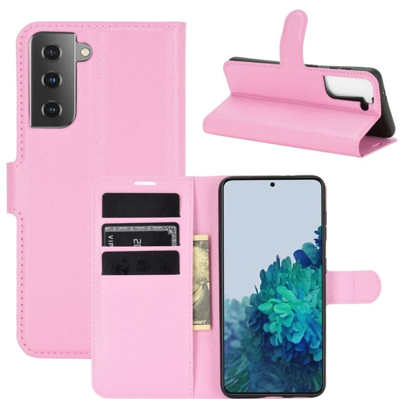 Se Samsung Galaxy S21 Plus 5G - Læder cover / pung - Pink ✔ Kæmpe udvalg i Capida ✔ Meget billig fragt og hurtig levering: 1 - 2 hverdage - Varenummer: CPD-V33101233431E og barcode / Ean: på lager - Udsalg på Mobil tilbehør Spar op til 63% - Over 1354 kendte brands på udsalg