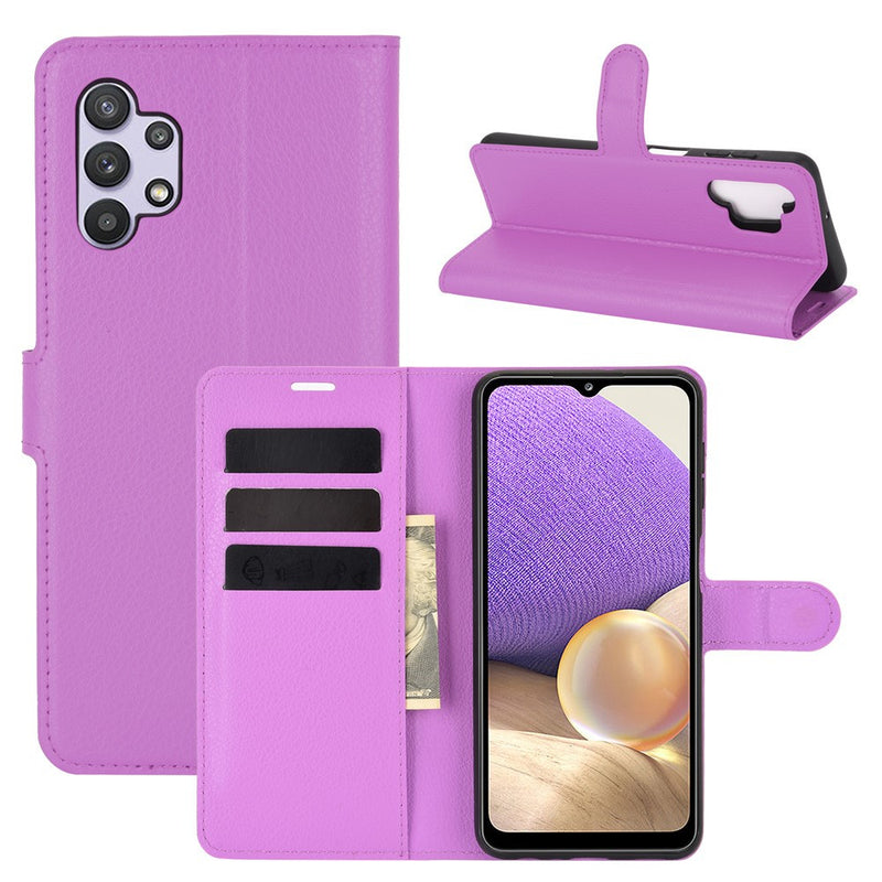 Samsung Galaxy A32 5G - Læder cover / pung - Lilla