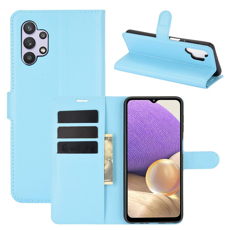 Samsung Galaxy A32 5G - Læder cover / pung - Blå