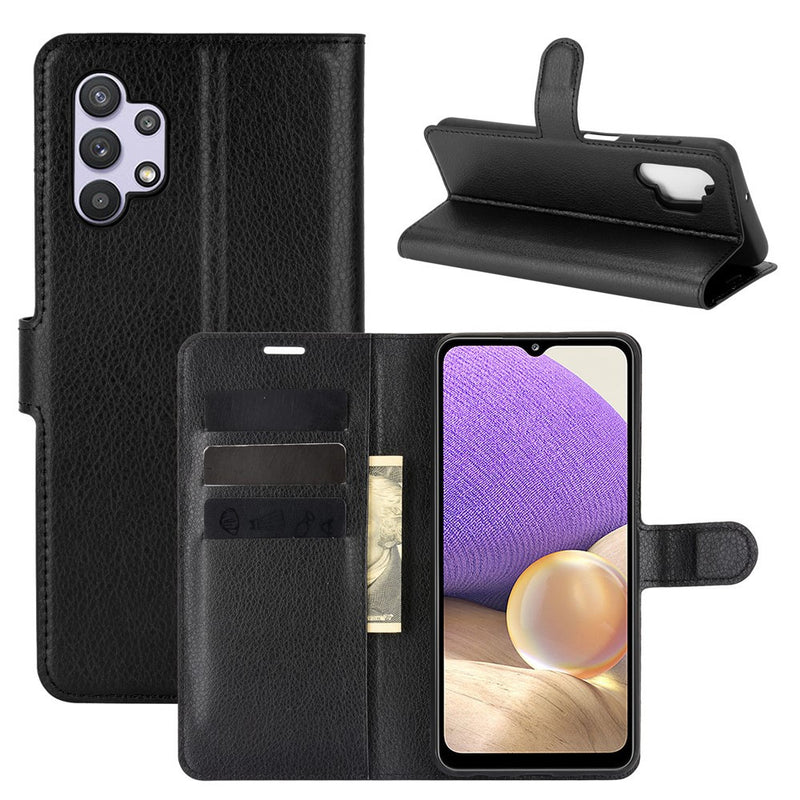 Samsung Galaxy A32 5G - Læder cover / pung - Sort