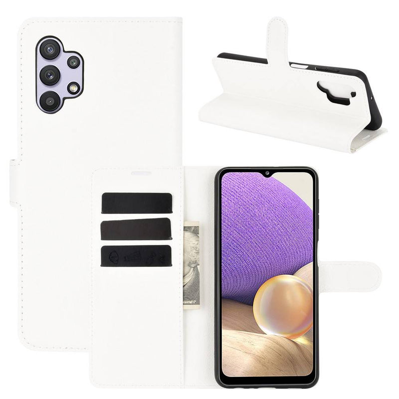 Samsung Galaxy A32 5G - Læder cover / pung - Hvid