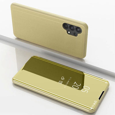 Se Samsung Galaxy A32 4G - View Mirror Window cover - Guld ❤ Kæmpe udvalg i Capida ❤ Hurtig levering: 1 - 2 Hverdage samt billig fragt - Varenummer: CPD-V33101234797E og barcode / Ean: på lager - Udsalg på Mobil tilbehør Spar op til 61% - Over 1354 design brands på udsalg