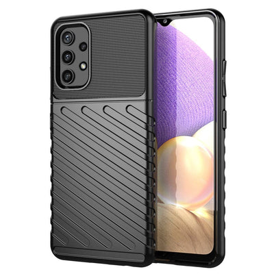 Se Samsung Galaxy A32 4G - Thunder Series gummi cover - Sort ✔ Kæmpe udvalg i Capida ✔ Meget billig fragt og hurtig levering: 1 - 2 hverdage - Varenummer: CPD-V33101235467A og barcode / Ean: på lager - Udsalg på Mobil tilbehør Spar op til 63% - Over 1354 kendte brands på udsalg