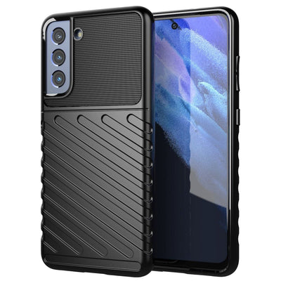 Se Samsung Galaxy S21 FE 5G - Thunder Series gummi cover - Sort ✔ Kæmpe udvalg i Capida ✔ Meget billig fragt og hurtig levering: 1 - 2 hverdage - Varenummer: CPD-V33101235928A og barcode / Ean: på lager - Udsalg på Mobil tilbehør Spar op til 52% - Over 1354 kendte brands på udsalg