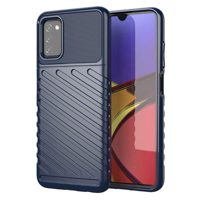 Se Samsung Galaxy A03s - Thunder Series gummi cover - Blå ✔ Kæmpe udvalg i Capida ✔ Meget billig fragt og hurtig levering: 1 - 2 hverdage - Varenummer: CPD-V33101236973C og barcode / Ean: på lager - Udsalg på Mobil tilbehør Spar op til 64% - Over 1354 kendte brands på udsalg