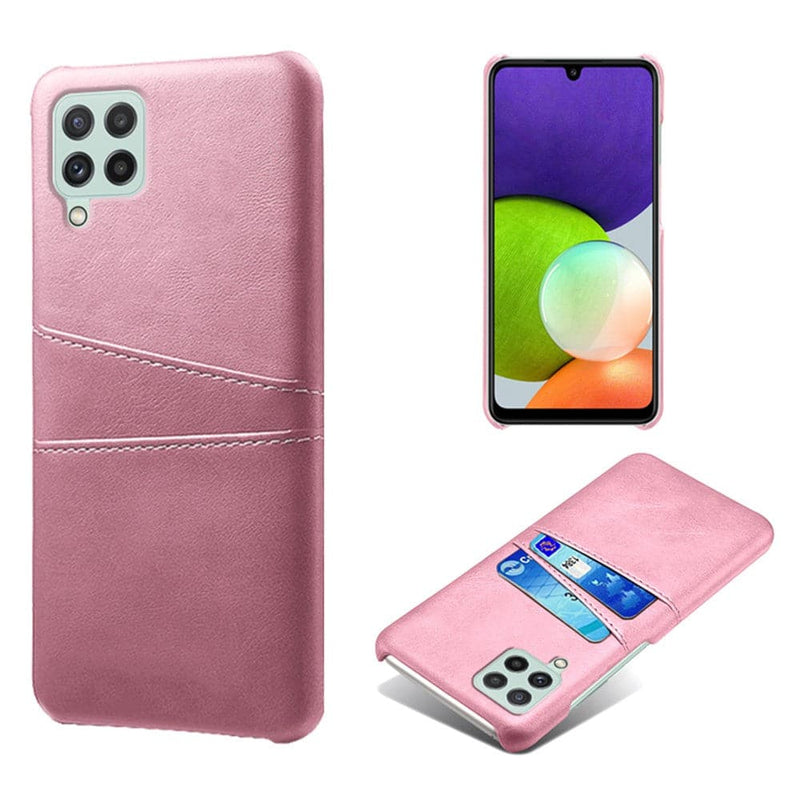 Se Samsung Galaxy A22 4G - KSQ læder Hard cover med kortholdere - Rosa guld ✔ Kæmpe udvalg i Capida ✔ Meget billig fragt og hurtig levering: 1 - 2 hverdage - Varenummer: CPD-V33101237174C og barcode / Ean: på lager - Udsalg på Mobil tilbehør Spar op til 55% - Over 1354 kendte brands på udsalg