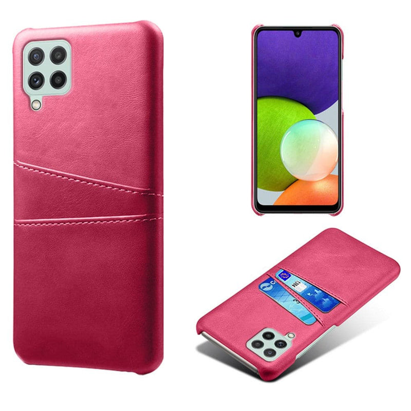 Se Samsung Galaxy A22 4G - KSQ læder Hard cover med kortholdere - Rosa ✔ Kæmpe udvalg i Capida ✔ Meget billig fragt og hurtig levering: 1 - 2 hverdage - Varenummer: CPD-V33101237174H og barcode / Ean: på lager - Udsalg på Mobil tilbehør Spar op til 67% - Over 1354 kendte brands på udsalg