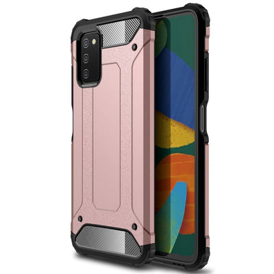 Se Samsung Galaxy A03s - Armor Guard Hybrid cover - Rosa guld ✔ Kæmpe udvalg i Capida ✔ Meget billig fragt og hurtig levering: 1 - 2 hverdage - Varenummer: CPD-V33101237386D og barcode / Ean: på lager - Udsalg på Mobil tilbehør Spar op til 63% - Over 1354 kendte brands på udsalg