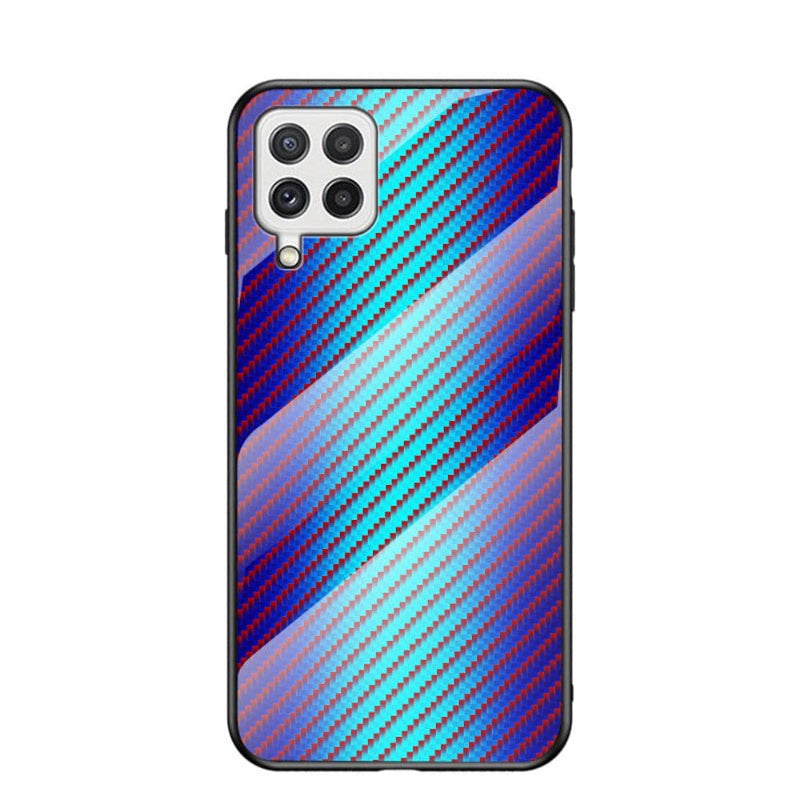 Se Samsung Galaxy A22 4G - Hybrid cover m/ Bagside af hærdet glas - Børstet Design - Blå ✔ Kæmpe udvalg i Capida ✔ Meget billig fragt og hurtig levering: 1 - 2 hverdage - Varenummer: CPD-V33101237644C og barcode / Ean: på lager - Udsalg på Mobil tilbehør Spar op til 64% - Over 1324 kendte brands på udsalg