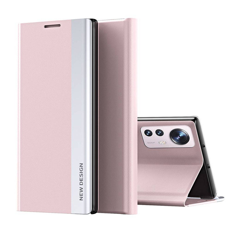 Xiaomi 12 Pro - New Design læder cover - Pink