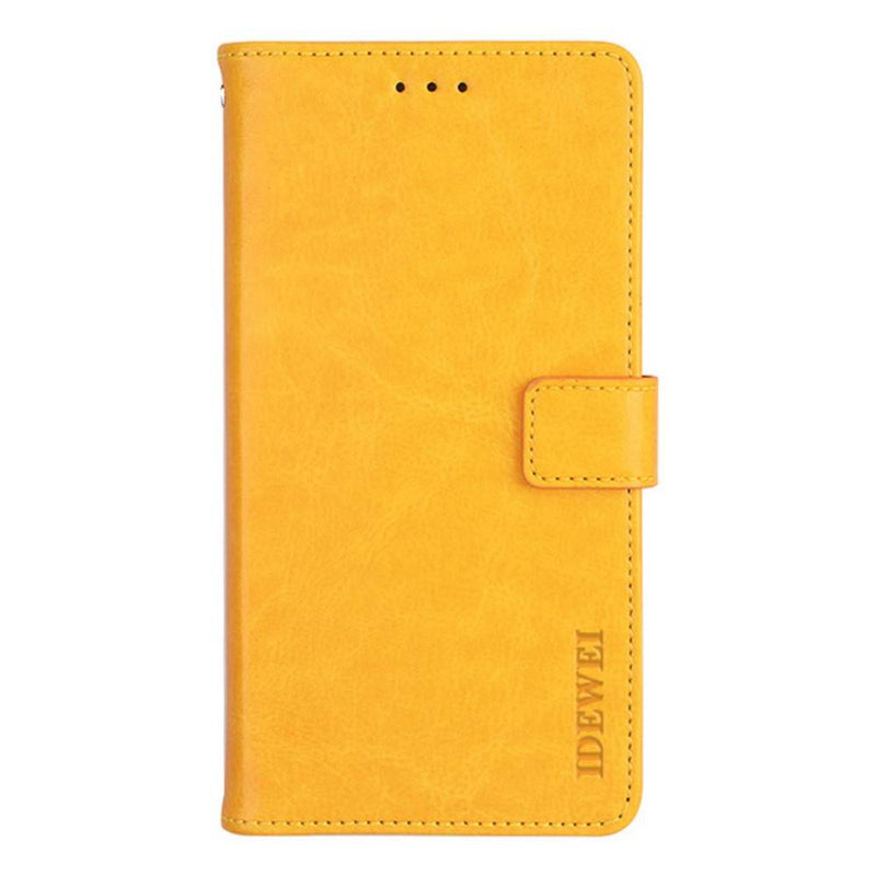 Xiaomi 12/12X - IDEWEI læder cover / pung - Gul