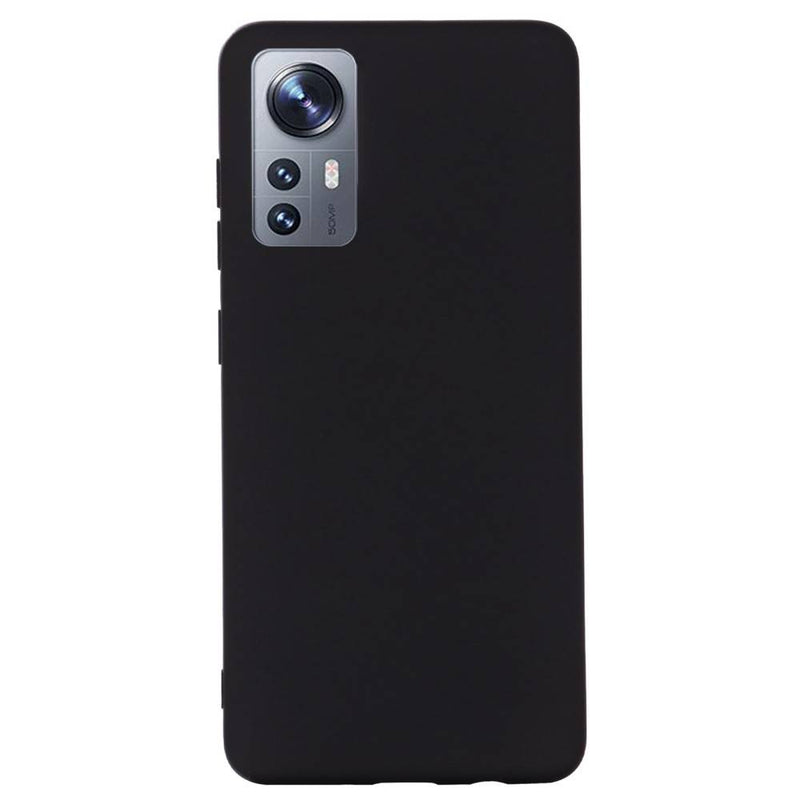 Xiaomi 12/12X - Azmaro Tyndt Silikone cover - Sort