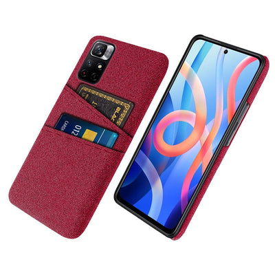 Se Xiaomi Redmi Note 11T 5G/Redmi Note 11S 5G - Hard cover i tesktil med kortholdere - Rød ❤ Stort online udvalg i Capida ❤ Hurtig levering: 1 - 2 Hverdage samt billig fragt - Varenummer: CPD-V33101914761A og barcode / Ean: på lager - Udsalg på Mobil tilbehør Spar op til 53% - Over 434 design mærker på udsalg