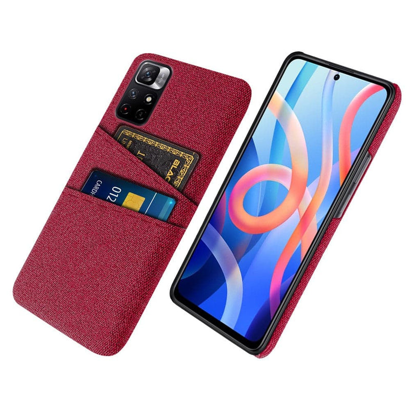 Se Xiaomi Redmi Note 11T 5G/Redmi Note 11S 5G - Hard cover i tesktil med kortholdere - Rød ❤ Stort online udvalg i Capida ❤ Hurtig levering: 1 - 2 Hverdage samt billig fragt - Varenummer: CPD-V33101914761A og barcode / Ean: på lager - Udsalg på Mobil tilbehør Spar op til 53% - Over 434 design mærker på udsalg