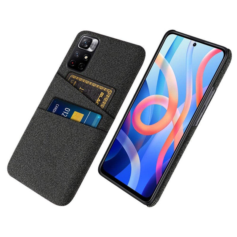 Se Xiaomi Redmi Note 11T 5G/Redmi Note 11S 5G - Hard cover i tesktil med kortholdere - Sort ❤ Stort online udvalg i Capida ❤ Hurtig levering: 1 - 2 Hverdage samt billig fragt - Varenummer: CPD-V33101914761B og barcode / Ean: på lager - Udsalg på Mobil tilbehør Spar op til 52% - Over 434 design mærker på udsalg