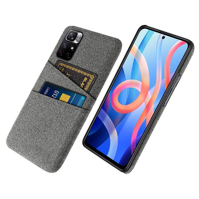 Se Xiaomi Redmi Note 11T 5G/Redmi Note 11S 5G - Hard cover i tesktil med kortholdere - Grå ❤ Stort online udvalg i Capida ❤ Hurtig levering: 1 - 2 Hverdage samt billig fragt - Varenummer: CPD-V33101914761C og barcode / Ean: på lager - Udsalg på Mobil tilbehør Spar op til 51% - Over 434 design mærker på udsalg