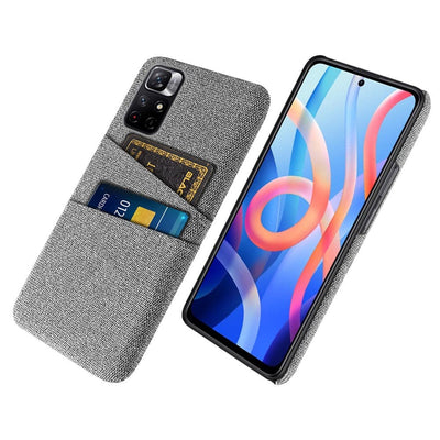 Se Xiaomi Redmi Note 11T 5G/Redmi Note 11S 5G - Hard cover i tesktil med kortholdere - Lysegrå ❤ Stort online udvalg i Capida ❤ Hurtig levering: 1 - 2 Hverdage samt billig fragt - Varenummer: CPD-V33101914761E og barcode / Ean: på lager - Udsalg på Mobil tilbehør Spar op til 66% - Over 434 design mærker på udsalg