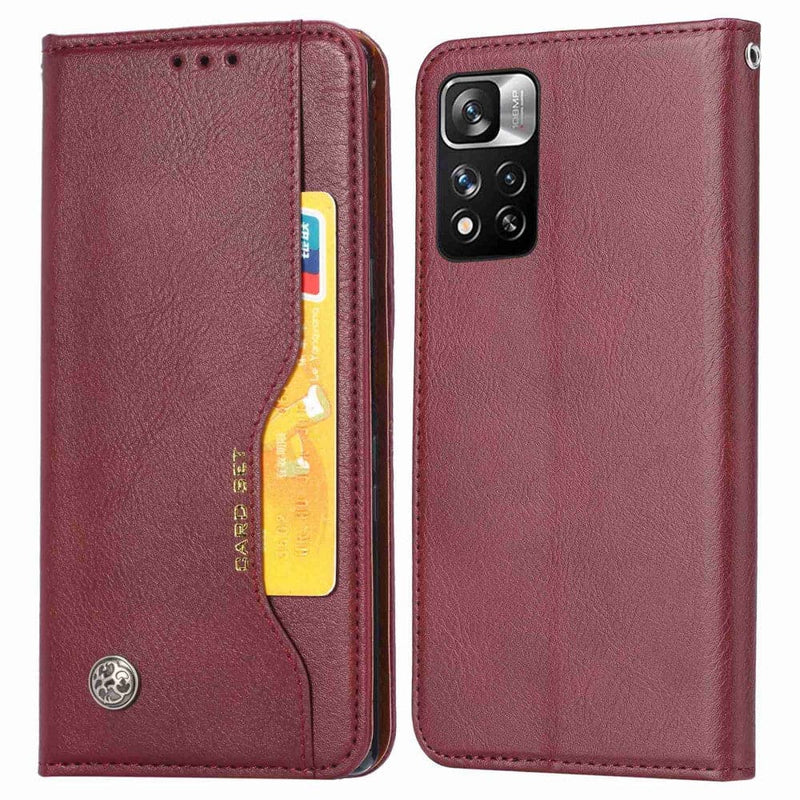 Se Xiaomi Redmi Note 11 Pro 4G/Note 11 Pro 5G - Læder cover / pung - Udvendig kortholder - Vinrød ❤ Stort online udvalg i KopK ❤ Hurtig levering: 1 - 2 Hverdage samt billig fragt - Varenummer: CPD-V33101916231C og barcode / Ean: på lager - Udsalg på Mobil tilbehør Spar op til 66% - Over 412 kendte brands på udsalg