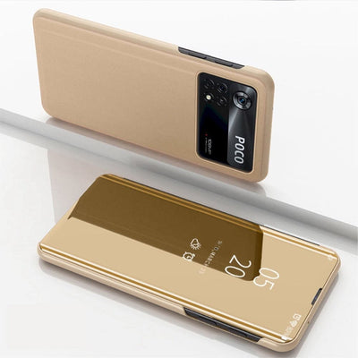 Se Xiaomi Poco M4 Pro 4G - View Window Mirror cover - Guld ❤ Stort online udvalg i Capida ❤ Hurtig levering: 1 - 2 Hverdage samt billig fragt - Varenummer: CPD-V33101916238E og barcode / Ean: på lager - Udsalg på Mobil tilbehør Spar op til 63% - Over 434 design mærker på udsalg