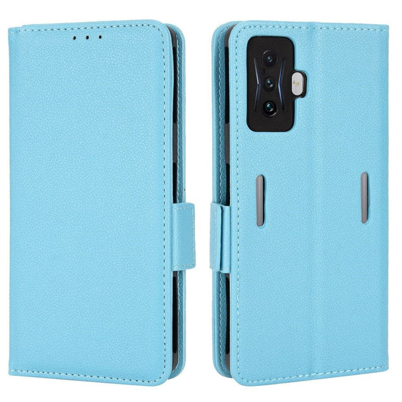 Se Xiaomi Poco F4 GT - Læder cover / pung - Lyseblå ❤ Stort online udvalg i Capida ❤ Hurtig levering: 1 - 2 Hverdage samt billig fragt - Varenummer: CPD-V33101916391F og barcode / Ean: på lager - Udsalg på Mobil tilbehør Spar op til 54% - Over 434 design mærker på udsalg