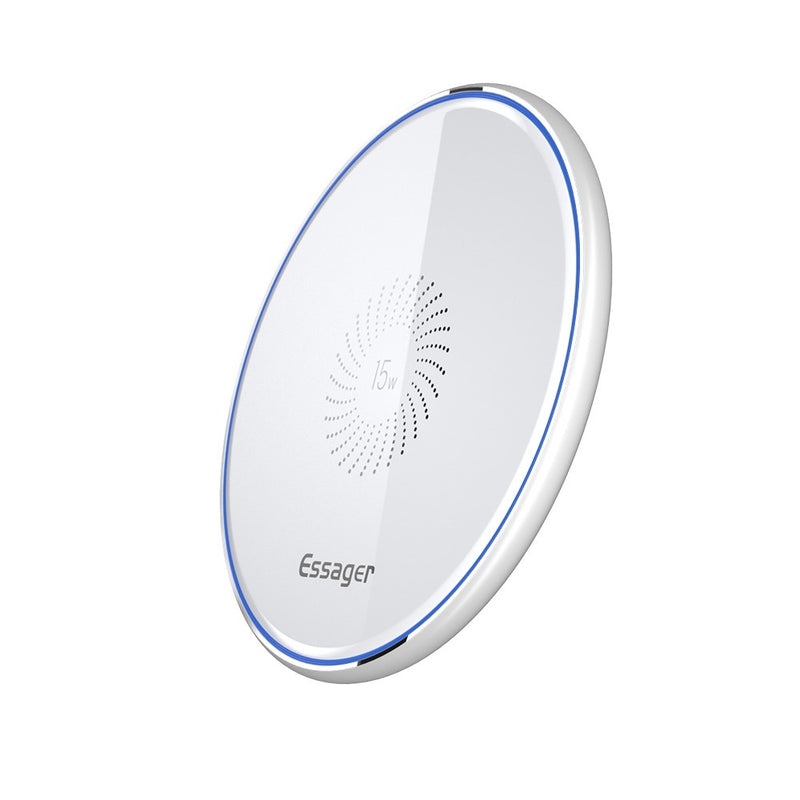 ESSAGER Mirror - Trådløs HURTIG oplader 15W - Hvid