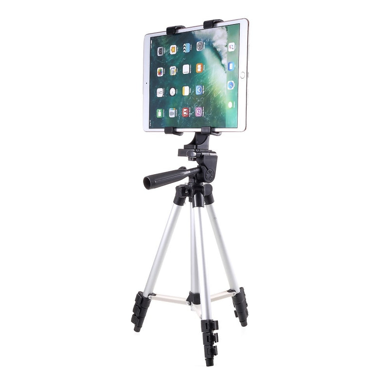 Tripod til iPad / tablet - m/udtræk og justerbar - Aluminium