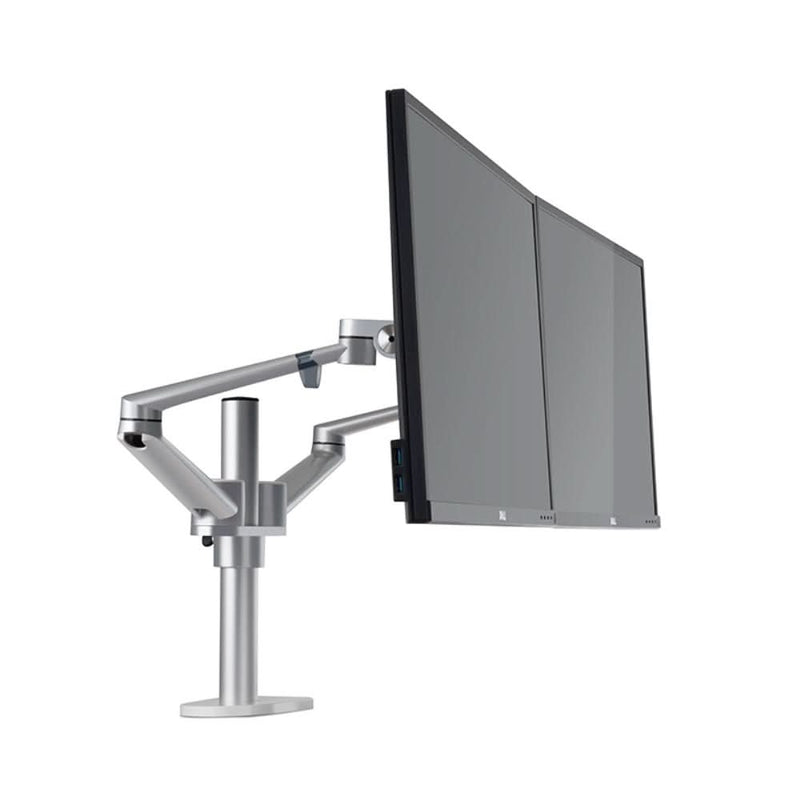 Se WERGON - Titan - Justerbar Dual Monitor skærm holder/arm - Deskholder til 2 skærme Max 32 - Sølv ❤ Kæmpe udvalg i Capida ❤ Hurtig levering: 1 - 2 Hverdage samt billig fragt - Varenummer: CPD-K66OL-2-01 og barcode / Ean: &