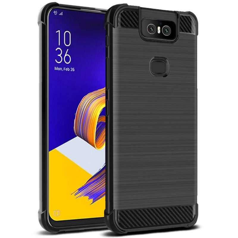 Se Asus Zenfone 6 ZS630KL - IMAK Vega gummi cover i Børstet Design - Sort ❤ Kæmpe udvalg i Capida ❤ Hurtig levering: 1 - 2 Hverdage samt billig fragt - Varenummer: CPD-V33102402301A og barcode / Ean: på lager - Udsalg på Mobil tilbehør Spar op til 52% - Over 1334 design brands på udsalg