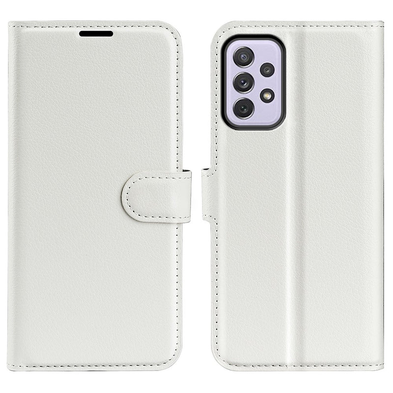 Samsung Galaxy A73 5G - Læder cover / pung - Hvid