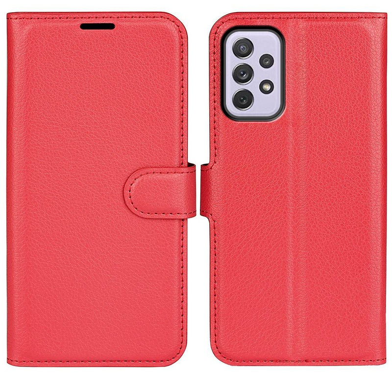 Samsung Galaxy A73 5G - Læder cover / pung - Rød