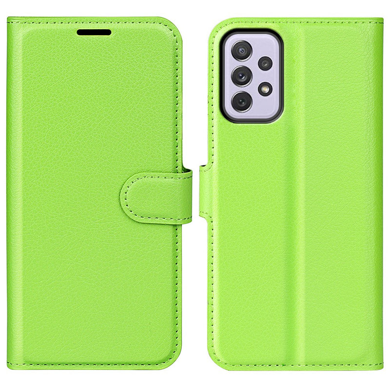 Samsung Galaxy A73 5G - Læder cover / pung - Grøn