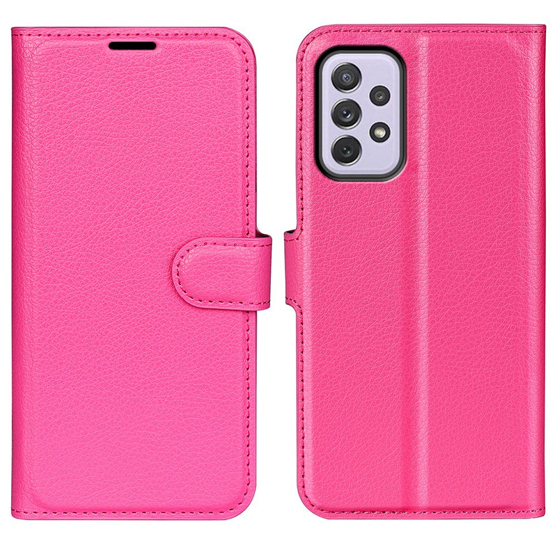 Samsung Galaxy A73 5G - Læder cover / pung - Rosa