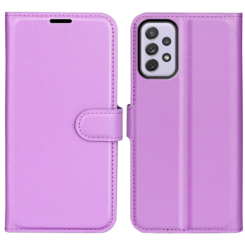 Samsung Galaxy A73 5G - Læder cover / pung - Lilla