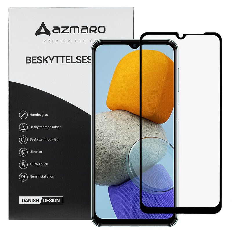 Samsung Galaxy M23 5G - Azmaro Premium hærdet beskyttelsesglas - Komplet dækning