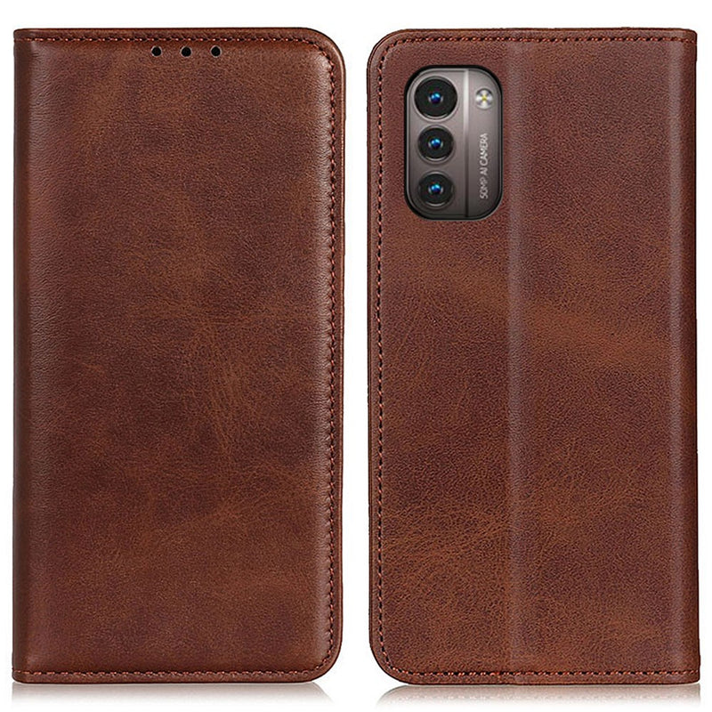 Nokia G11/G21 - Ægte læder flip cover - Kaffe