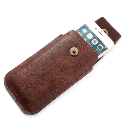 Se iPhone/smartphone - Læder etui/taske til montering på bælte str. 17 x 9.5 cm - Brun ❤ Kæmpe udvalg i Capida ❤ Hurtig levering: 1 - 2 Hverdage samt billig fragt - Varenummer: CPD-V33109901658B og barcode / Ean: på lager - Udsalg på Mobil tilbehør Spar op til 54% - Over 1354 design brands på udsalg