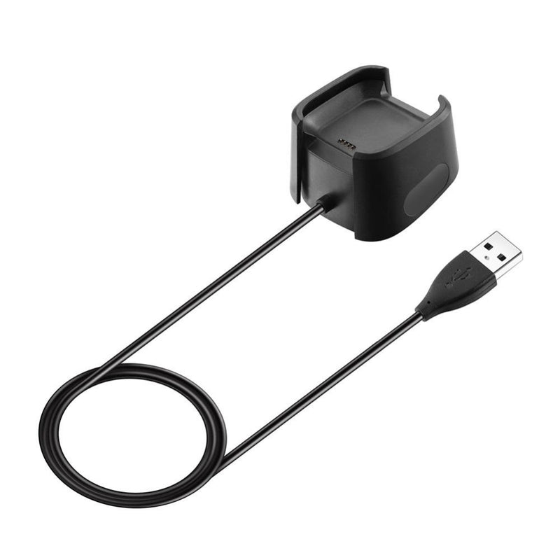 Fitbit Versa 2 - USB oplader kabel 1m - Sort