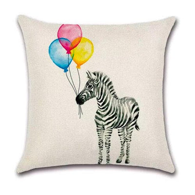 Se Ballon Zebra pyntepudebetræk - 45 x 45 cm. ❤ Kæmpe udvalg i By Javy ❤ Hurtig levering: 1 - 2 Hverdage samt billig fragt - Varenummer: ISP-11634 og barcode / Ean: '8720387462209 på lager - Udsalg på Bolig - Pyntepuder Spar op til 62% - Over 785 kendte brands på udsalg