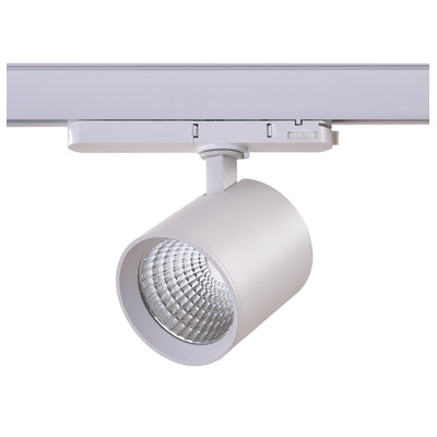 LEDlife hvid skinnespot 20W - 175lm/w, RA93, 3-faset - Kulør : Varm, Spredning : 38Â°