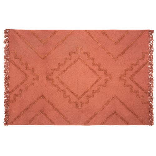 Se Tuft Inca tæppe - 120 x 170 cm. | Terracotta ❤ Kæmpe udvalg i Atmosphera ❤ Hurtig levering: 1 - 2 Hverdage samt billig fragt - Varenummer: ISP-10902 og barcode / Ean: &